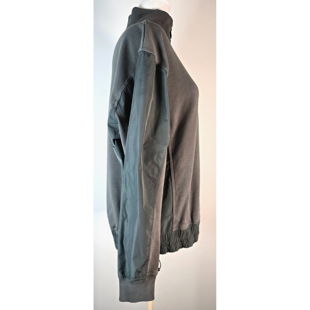 Athleta Womens Half‎ Zip Sweatshirt Green Hybrid Triumph Cinch Waist Pullover S - Picture 5 of 16